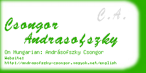 csongor andrasofszky business card